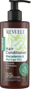 Revuele Кондиціонер для волосся з екстрактом макадамії й моринги Vegan & Organic Hair Conditioner Macadamia & Moringa Extracts