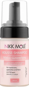 Nikk Mole Мусс-шампунь для бровей, ресниц и лица с маслом макадамии Mousse-Shampoo With Macadamia Oil For Eyebrows Eyelashes And Face