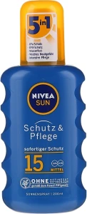 Nivea Солнцезащитный спрей SPF15 Sun Care Spray Solare Inratante