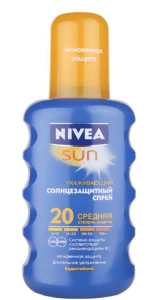 Nivea Солнцезащитный спрей SPF20 Sun Care Spray Solare Inratante