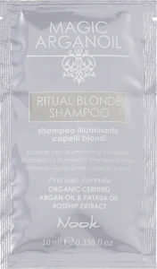 Nook Шампунь для сияния светлых волос Magic Arganoil Ritual Blonde Shampoo (пробник)