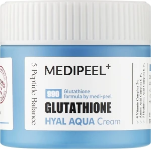 Зволожуючий крем для обличчя з глутатіоном - Medi peel Glutathione Hyal Aqua Cream, 50 мл