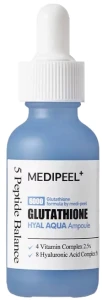 Зволожуюча сироватка з глутатіоном для сяйва шкіри - Medi peel Glutathione Hyal Aqua Ampoule, 50 мл