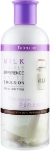 Емульсія з молочним екстрактом - FarmStay Visible Difference White Moisture Emulsion Milk, 350 мл