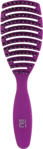 Щетка для волос - Ilu Brush Easy Detangling Purple, пурпурная