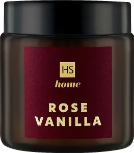 Натуральная ароматическая свеча из соевого воска с ароматом розы и ванили - HiSkin Home Rose Vanilla, 100 мл