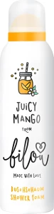 Пінка для душу "Соковитий манго" - Bilou Juicy Mango Shower Foam, 200 мл