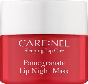 Ночная маска для губ "Гранат" - Carenel Pomegranate Lip Night Mask, мини, 5 г