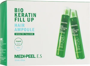 Зміцнювальні філери для волосся Medi Peel Bio Keratin Fill Up Hair Ampoule - Medi peel Bio Keratin Fill Up Hair Ampoule, 13 мл, 10 шт