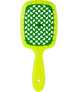 Расческа для волос - Janeke Superbrush, неоново-зелена
