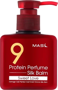Незмивний парфумований протеїновий бальзам для пошкодженого волосся - Masil 9 Protein Perfume Silk Balm Sweet Love, 180 мл