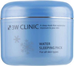 Увлажняющая ночная маска для сухой кожи лица - 3W Clinic Water Sleeping Pack, 100 мл