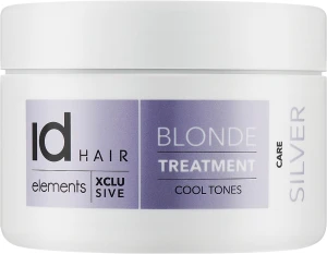 Маска для світлого та сивого волосся - IdHair Elements Xclusive Blonde Silver Treatment, 200ml