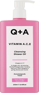 Q+A Вітамінізована олія для душу Vitamin A.C.E Cleansing Shower Oil
