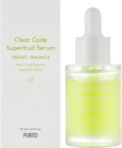 Балансуюча сироватка для проблемної шкіри - PURITO Clear Code Superfruit Serum, 30 мл