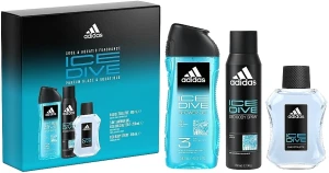 Adidas Ice Dive Набор (edt/100ml + spray/150ml + sh/gel/250ml)