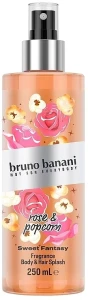 Bruno Banani Sweet Fantasy Rose & Popcorn Body & Hair Splash Спрей для тіла