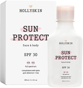 Hollyskin Солнцезащитный крем для лица и тела Sun Protect Face&Body Cream SPF 30
