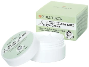 Hollyskin Крем для шкіри навколо очей з гліколевою кислотою Glycolic AHA Acid Eye Cream