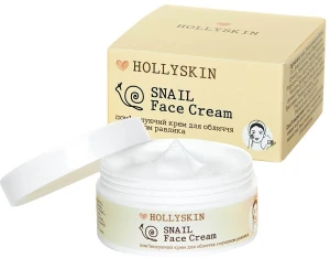 Hollyskin Пом'якшувальний крем для обличчя з муцином равлика Snail Face Cream