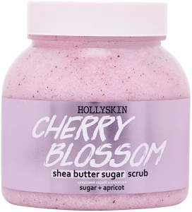 Hollyskin Цукровий скраб з олією ши і перлітом Cherry Blossom