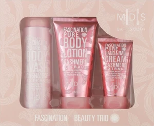 Mades Cosmetics УЦІНКА Косметичний набір "Зачарування чистотою" M|D|S Baty & Body Fascination Pure Beauty Trio ( b/wash/200ml + b/milk/150ml + h/cr/75ml ) *