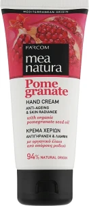Mea Natura Зволожувальний антивіковий крем для рук з олією граната Pomegranate Hand Cream