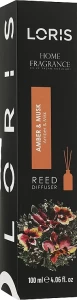Loris Parfum Аромадиффузор "Амбра и мускус" Home Fragrance Reed Diffuser