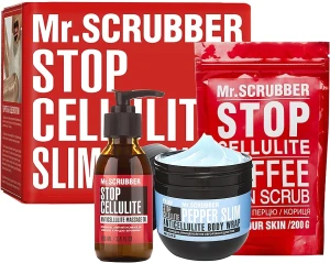 Mr.Scrubber Набор Stop Cellulite Cold (oil/100ml + cr/cold/250g + scrub/200g)