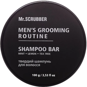 Mr.Scrubber Твердый шампунь для волос Men’s Grooming Routine Shampoo Bar