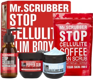 Mr.Scrubber Набір Slim&Elastic Body (oil/100ml + cr/2x250g + scrub/200g)