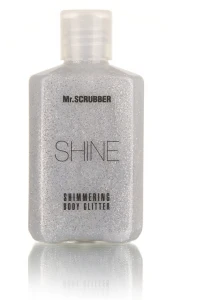 Mr.Scrubber Сияющий глиттер для тела, серебристый Shine Shimmering Body Glitter