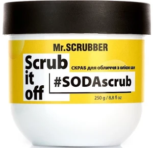 Mr.Scrubber Скраб для обличчя з маслом ши Scrub It Off SodAscrub