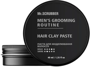 Mr.Scrubber Паста для моделирования волос Men's Grooming Routine Hair Clay Paste
