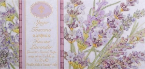 Saponificio Artigianale Fiorentino Набір натурального мила "Лаванда" Tuscan Lavender (soap/3x125g)