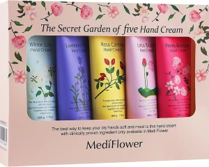 Medi Flower Набор кремов для рук с цветочными экстрактами, 5 продуктов The Secret Garden Of Five Hand Cream