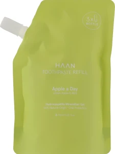 HAAN Зубна паста "Зелене яблуко та м'ята" Apple A Day Green Apple & Mint Refill (змінний блок)