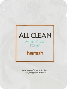 Heimish Очищувальна пінка для обличчя All Clean White Clay Foam (пробник)