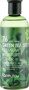 FarmStay Зволожувальний тонер для обличчя 76 Green Tea Seed Premium Moisture Toner