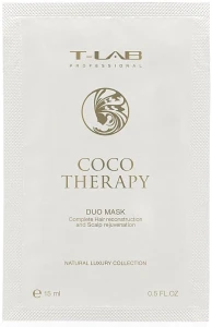 T-LAB Professional Маска для волосся Coco Therapy Duo Mask (пробник)