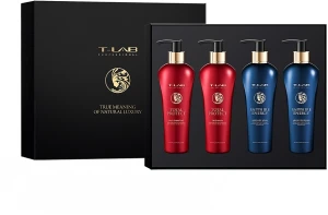 T-LAB Professional Набір Sapphire Energy + Total Protect (h/mask/300ml+h/shm/300ml+b/wash/300ml+b/cream/300ml)