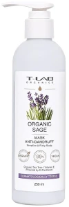 T-LAB Professional Маска для волос против перхоти с экстрактом шалфея Organic Sage Anti-Dandruff Mask