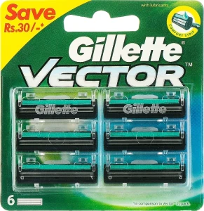 Gillette Змінні касети для гоління, 6 шт. Vector