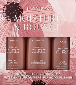 L'anza Набор Healing Curls Moisture & Bounce Holiday Trio (shm/236ml + cond/236ml + spray/177ml)