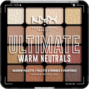 NYX Professional Makeup Ultimate Shadow Palette Палетка из 16 оттенков теней для век