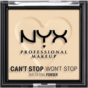 NYX Professional Makeup Can't Stop Won't Stop Mattifying Powder Матирующая пудра для лица