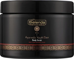 Bielenda Professional Скраб для тіла, для пружності шкіри, з тростинним цукром Ayurvedic Youth Elixir Body Scrub With Cane Sugar& Tulsi