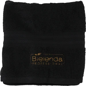 Bielenda Professional Полотенце с логотипом, черное, 50 х 100 см Spa Frotte Black Towel