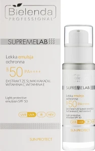 Легка сонцезахисна емульсія для обличчя - Bielenda Professional Supremelab Light Protective Emulsion SPF 50, 30 мл