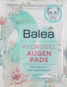 Balea Гидрогелевые патчи для глаз Hudrogel And Cactus Water Eyes Pads